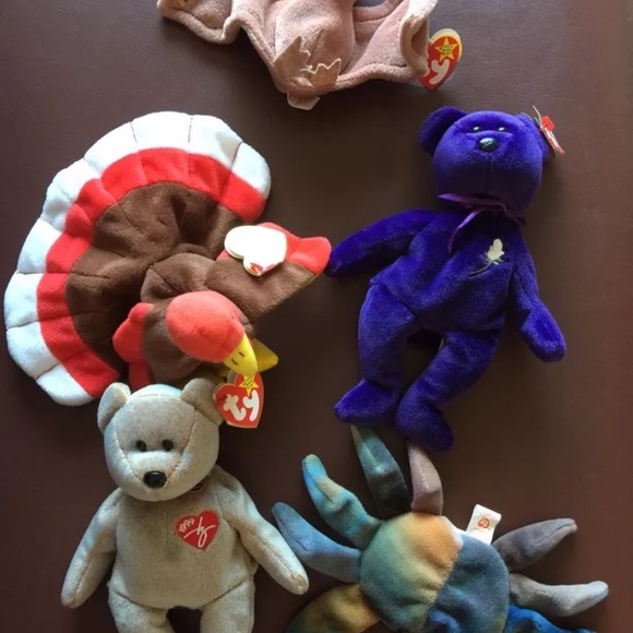 Vintage Beanie baby set of 6 all NWT - Picture 1 of 6
